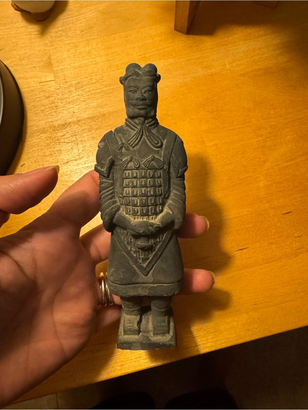 Vintage Asian Warrior Figurine
